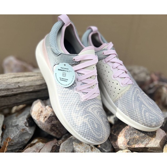 Moshn by Klogs Rhythm Neutral Paint Slip Resistant Cream Gray Pink Shoes 7 M NIB - Picture 2 of 11